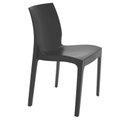 Ver imagem 2 de Cadeira Plastica Monobloco Alice Preta Satinada