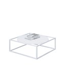 Ver imagem 1 de Mesa De Centro Sala 84x84x35cm Branco Industrial Moon Don Castro Decor