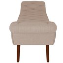 Ver imagem 5 de Puff Recamier Decorativo com Tachas 140 Cm Santorini Linho Bege Escuro - Lyam Decor