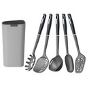 Ver imagem 3 de Kit Caçarola Aço Inox Solar 4,7 Litros Pit 1 + Jogo de Utensílios 6 Peças Verano Ônix -