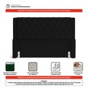 Ver imagem 6 de Cabeceira Atena para Cama Box Queen Size 160cm Capitonê com Frame Suede Preto - Desk Design