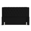 Ver imagem 3 de Cabeceira Atena para Cama Box Queen Size 160cm Capitonê com Frame Suede Preto - Desk Design