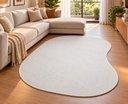 Ver imagem 5 de Tapete Ágave Orgânico 1,98x2,48m Estilo Sisal Antiderrapante Perola