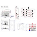 Ver imagem 4 de Quarto de Bebê Completo com Berço Americano 3 em 1 Doçura Multimóveis Mp4658 Branco/off White