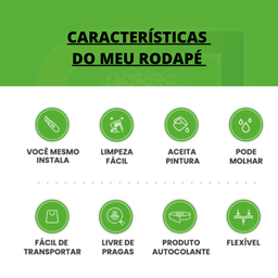 Rodapé Autocolante Rp43- 7cm Rolo 5m - Meu Rodapé - 3