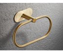 Ver imagem 6 de Kit Acessorios Banheiro Dourado Escovado Dupla Face Redondo