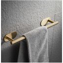 Ver imagem 4 de Kit Acessorios Banheiro Dourado Escovado Dupla Face Redondo