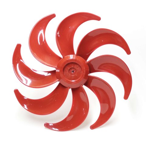 Hélice para Ventilador Mondial Premium / Polishop 40cm 8pás Nv61 Nv45 / Vps-52 / Vps-44 Vermelha