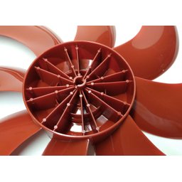 Hélice para Ventilador Mondial Premium / Polishop 40cm 8pás Nv61 Nv45 / Vps-52 / Vps-44 Vermelha - 2