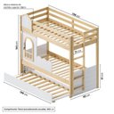 Ver imagem 4 de Treliche Infantil com Janela e LED New Garden Casatema MadeiraOriginals Marrom/Branco