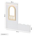 Ver imagem 6 de Treliche Infantil com Janela e LED New Garden Casatema MadeiraOriginals Marrom/Branco