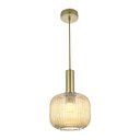 Ver imagem 3 de Lustre Pendente Nordecor Canne Oni 2915 Ouro Champagne E27 Bivolt
