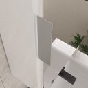 Ver imagem 4 de Conjunto Gabinete Banheiro Nivus 80cm (armário + Cuba + Espelheira) Branco / Preto