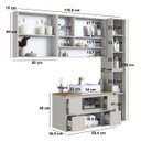 Ver imagem 4 de Conjunto para Banheiro 4 Peças com Cuba e Gabinete Suspenso Berlin Art In Móveis
