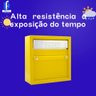 Caixa Correio Carta Grade/embutir Amarela + 3 Números Pl Colonial - 5