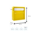 Ver imagem 2 de Caixa Correio Carta Grade/embutir Amarela + 3 Números Pl Colonial