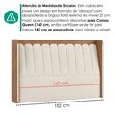 Ver imagem 6 de Cabeceira Queen 160 cm Lumina LED com Frame Boucle Tca 310 Corino Tcs 727 Peer
