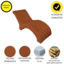 Ver imagem 4 de Recamier Divã Espreguiçadeira para Sala e Cliníca Estética Queila Veludo:terracota