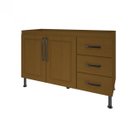 Ver imagem 1 de Balcão de Cozinha 2 Portas 3 Gavetas sem Tampo 120cm Nora Indekes