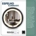 Ver imagem 4 de Espelho Iluminado Básico com Led - 60cm - Cores - Preto