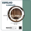 Ver imagem 5 de Espelho Iluminado Básico com Led - 60cm - Cores - Preto
