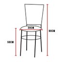 Ver imagem 5 de Mesa de Jantar Redonda 80cm Preta com 4 Cadeiras Estofada Preta