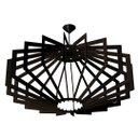 Ver imagem 1 de Luminária Teto tipo Pendente TRAPEZIO MDF Completa -:Preta