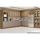 Ver imagem 6 de Armário Aéreo Cozinha Modulado Botanic Canto Reto M636 com 1 Porta 98cm Nogueira - Kappesberg