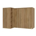 Ver imagem 1 de Armário Aéreo Cozinha Modulado Botanic Canto Reto M636 com 1 Porta 98cm Nogueira - Kappesberg