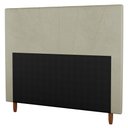 Ver imagem 1 de Cabeceira Cama Box Casal King Size Dallas 195cm Linho Bege - Desk Design