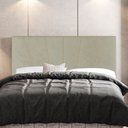 Ver imagem 2 de Cabeceira Cama Box Casal King Size Dallas 195cm Linho Bege - Desk Design