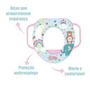 Ver imagem 3 de Assento Infantil Redutor Rosa com Alça para Vaso de Bebê
