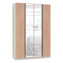 Ver imagem 1 de Guarda-roupa Solteiro Luciane 4 Portas 3 Gavetas Prime Plus Alumínio com Espelho 160 Cm