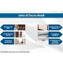 Ver imagem 4 de Armário Sapateira Solteiro Az1006 C- 8 Prateleiras Branco-nogal - Tecno Mobili