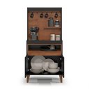 Ver imagem 4 de Aparador Buffet Cantinho do Café Flow 2 Portas com Pés em Madeira - Rede Móveis