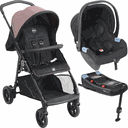 Ver imagem 1 de Carrinho com Bebe Conforto e Base Isofix Burigotto Lui Rose