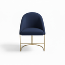 Ver imagem 2 de Cadeira Poltrona Estofada Decorativa Lua Premium:azul Marinho