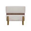 Ver imagem 5 de Puff Recamier Kodama para Cama de Solteiro 50cm Bouclé Pé Castanho - Bege Bouclé