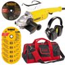 esmerilhadeira 9 polegadas lixadeira dwe490 dewalt 127v - 1
