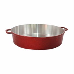 Paejeira de Aluminio Fundido 34cm - Vermelha Pigmentada - 2
