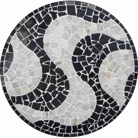 Rosone Mosaico Contemporâneo Copacabana 150cm