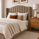 Ver imagem 4 de Cabeceira Cama Box Casal Queen 160cm Zoe Estofada Suede Moderna