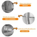 Ver imagem 2 de Mesa Olímpia 120cm Mdf Canto Copo Com 4 Cadeiras Athenas