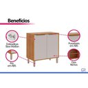 Ver imagem 4 de Balcão Cozinha p/ Cooktop c/ Tampo Esplêndida c/ 2 Portas 80cm Cinamomo/Off White - MGM