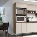 Ver imagem 5 de Cozinha Athena 9PÇS 17 Portas Marrom/Itaúba/Off White