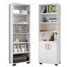 Kit Livreiro 2 Portas Pequenas Livreiro 5 Prateleiras Office Branco - 1