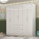 Ver imagem 3 de Roupeiro Cali 6 Portas 2 Gavetas CHF Branco