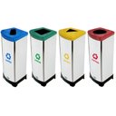 Ver imagem 1 de Lixeira Coleta Seletiva Educativa Inox TES QUA 30 L CJ 4 MS