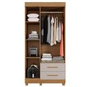 Ver imagem 3 de Guarda-roupa New Copacabana 3 Portas 2 Gavetas com Espelho - Benetil