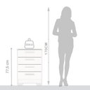 Ver imagem 5 de Cômoda para Quarto 4 Gavetas em MDP Carol Branco